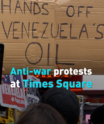 Times_Square_Lights_Up_with__NoWarOnVenezuela_Rally video poster